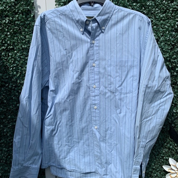 Eddie Bauer Blue Casual Button Down Shirt - Picture 1 of 6